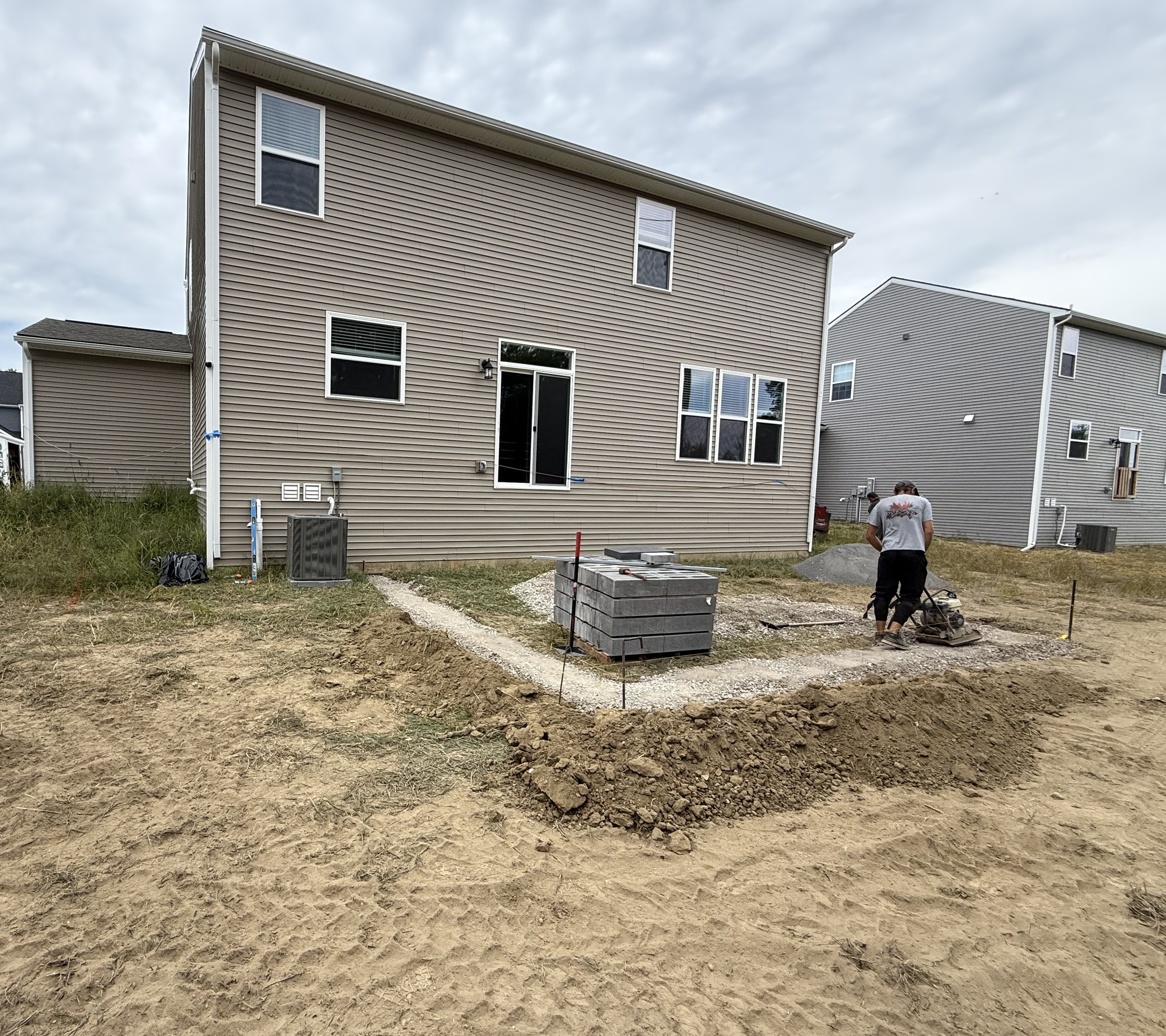 Patio on start installation